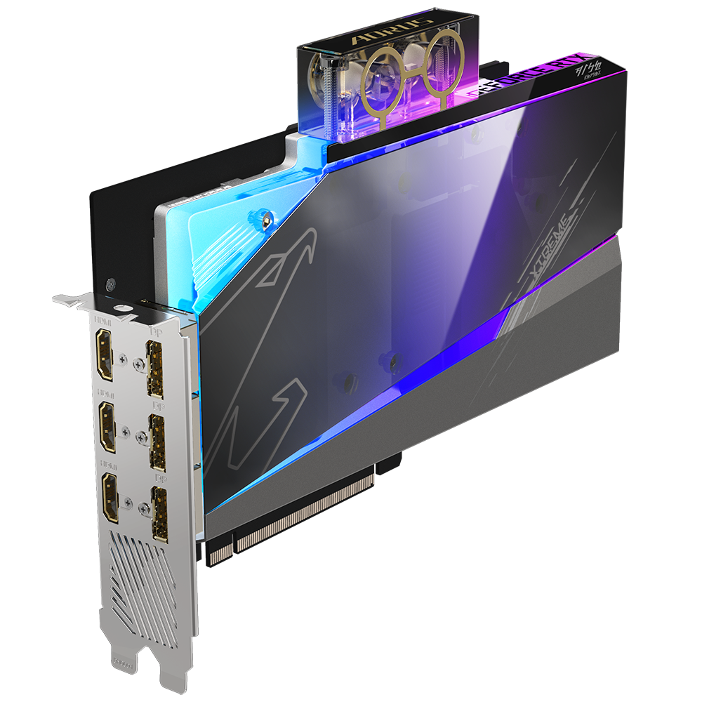 NVIDIA AORUS GeForce RTX 3080 XTREME WATERFORCE WB 12G RTX 3080/REV 1.0 PCI-E 4.0 x16/12 GB GDDR6X/384 bit DP*3/HDMI*3