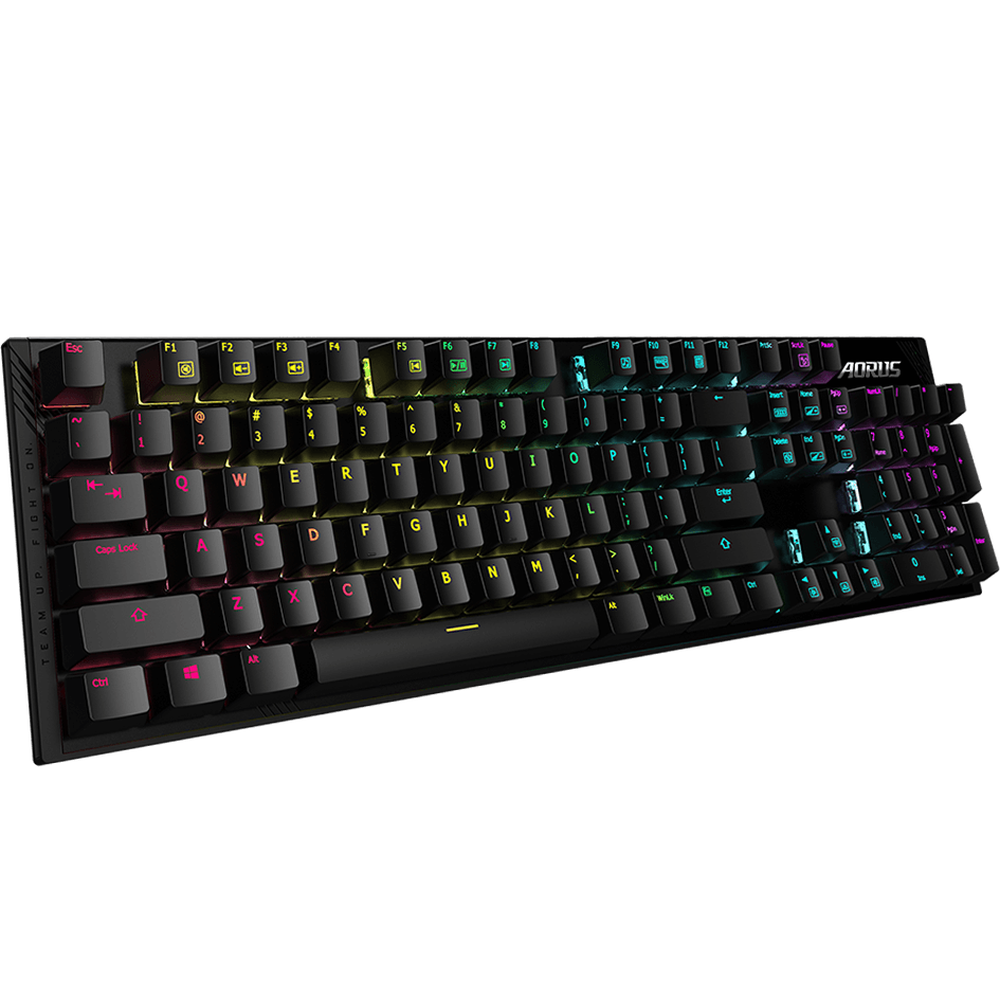 Gigabyte CHERRY MX MECHANICAL RED SWITCH RGB FUSION 2.0 16.7M COLORS ALL KEY PROGRAMMABLE FULL-RANGE ANTI GHOSTING KEYBOARD