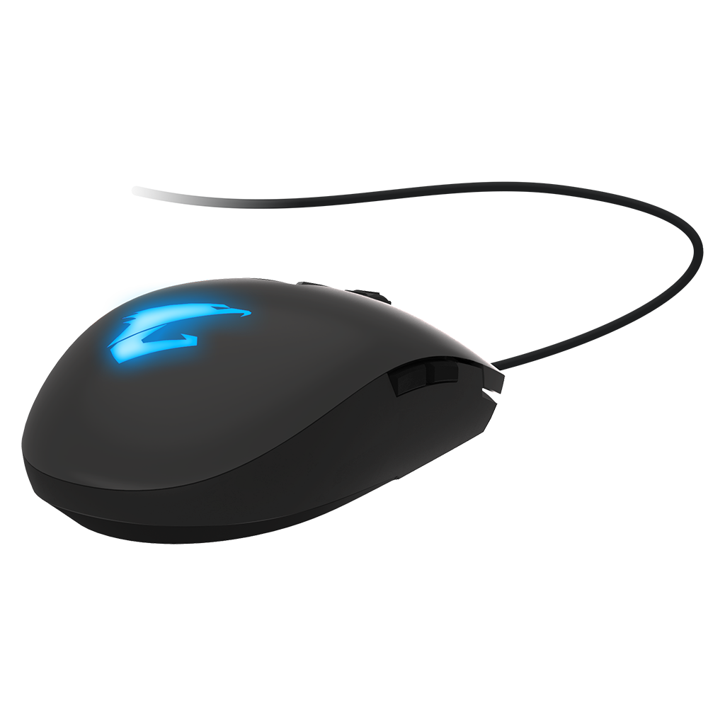 Gigabyte AORUS M2 Gaming Mouse 6200dpi Pixart 3327 Optical Sensor 4 side buttons USB Corded RGB Fusion 2.0