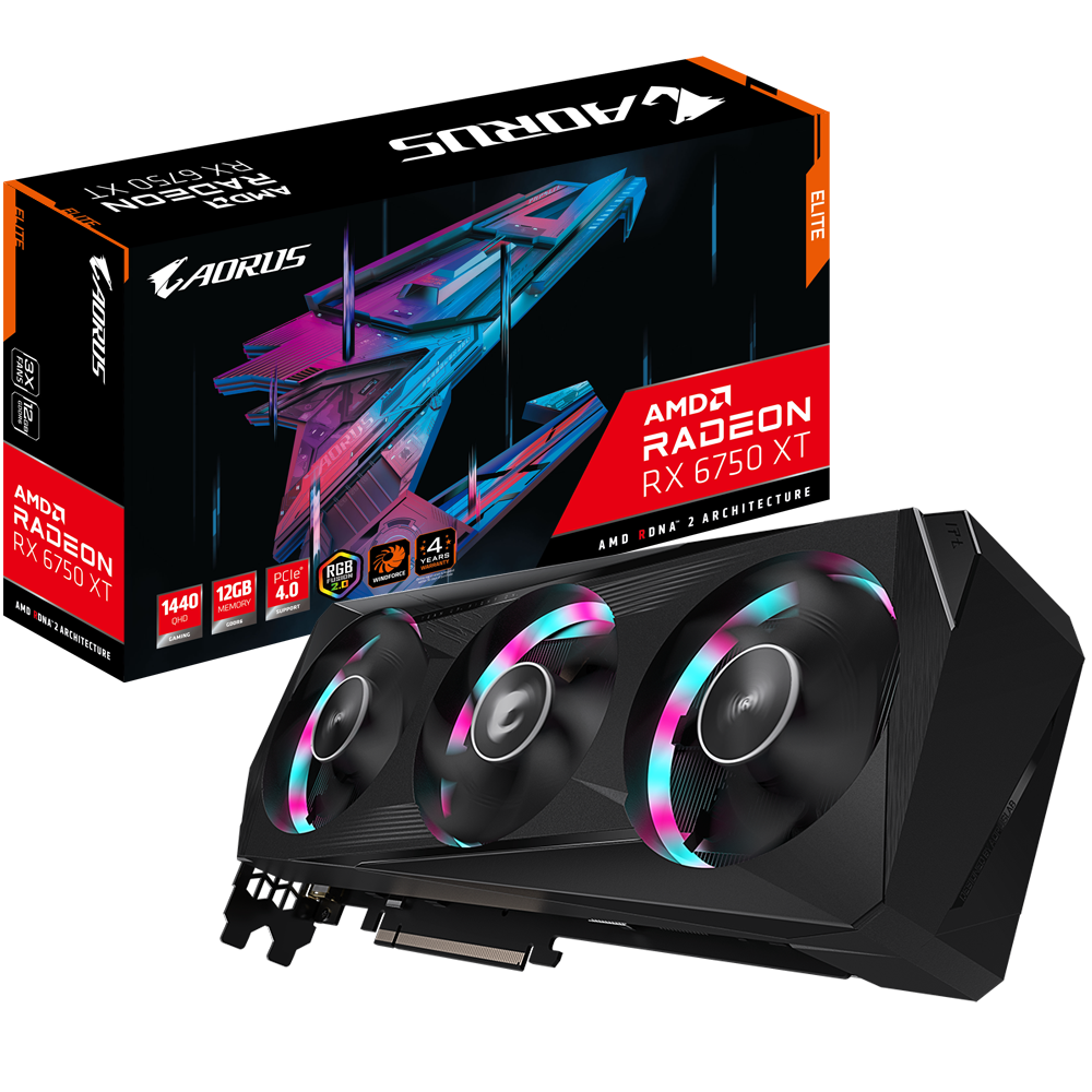 AMD Radeon RX 6750 XT/REV 1.0 PCI-E 4.0 x16/12 GB GDDR6/192 bit DPx2/HDMIx2