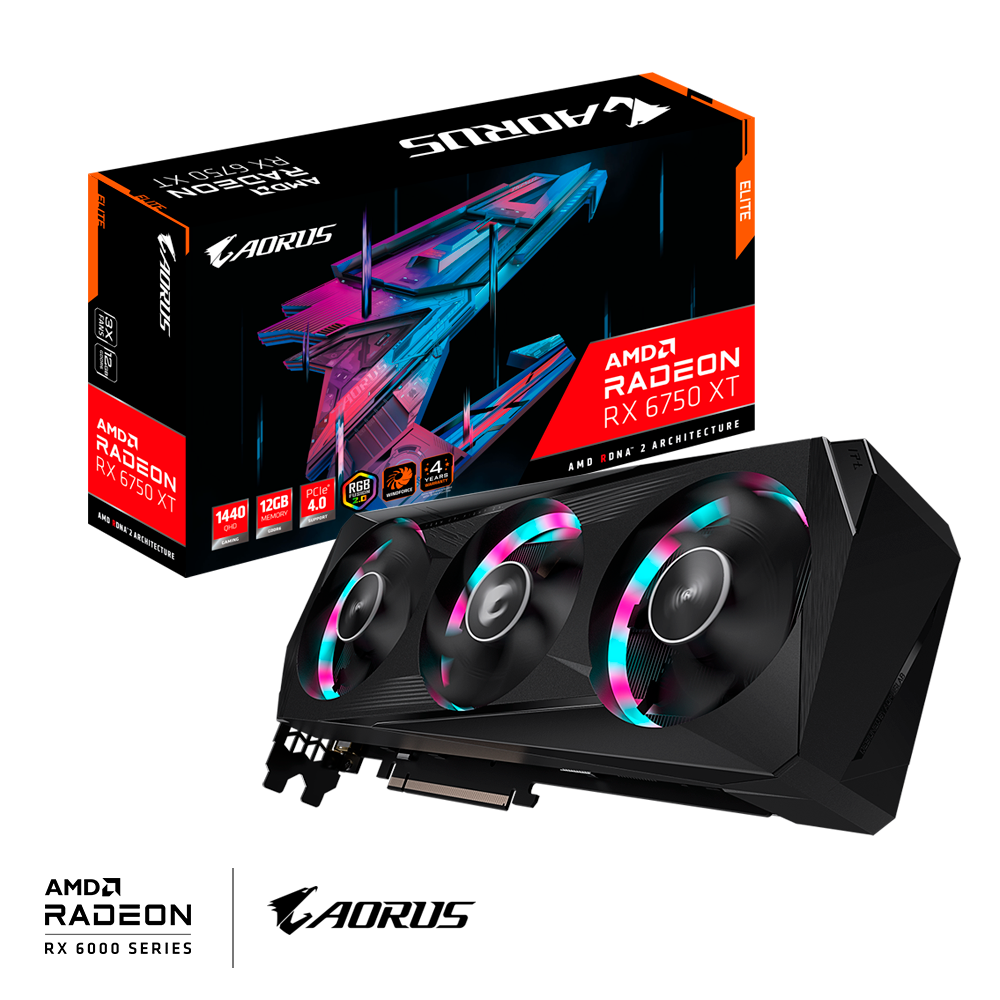 AMD Radeon RX 6750 XT/REV 1.0 PCI-E 4.0 x16/12 GB GDDR6/192 bit DPx2/HDMIx2