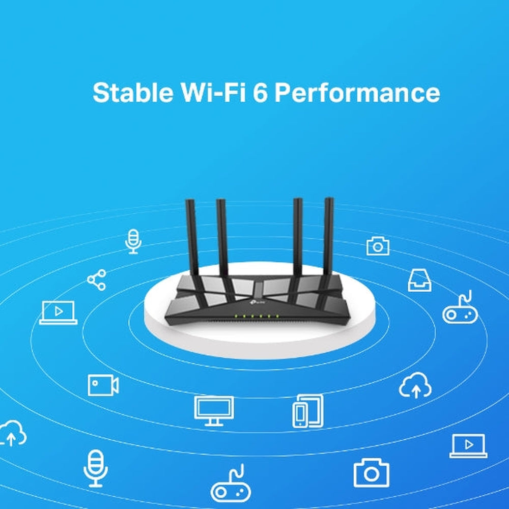 TP-Link TPLINK AX1500 WIFI6 ROUTER.DUAL BAND WIFI6 FASTER SPEED GREATER CAPACITY 3 YR