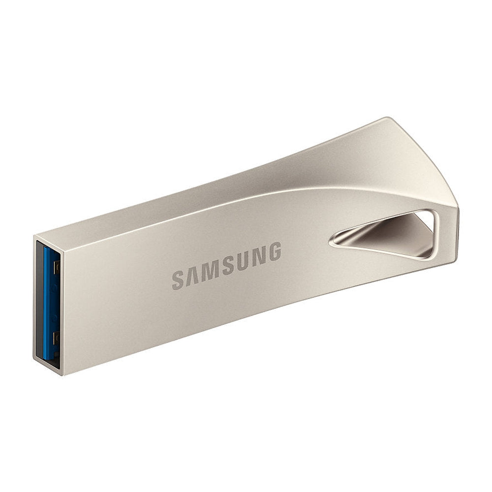 Samsung Bar Plus USB Drive Champagne Silver Metallic Chassis 256GB USB3.1 Up to 300MB/s 5 Years