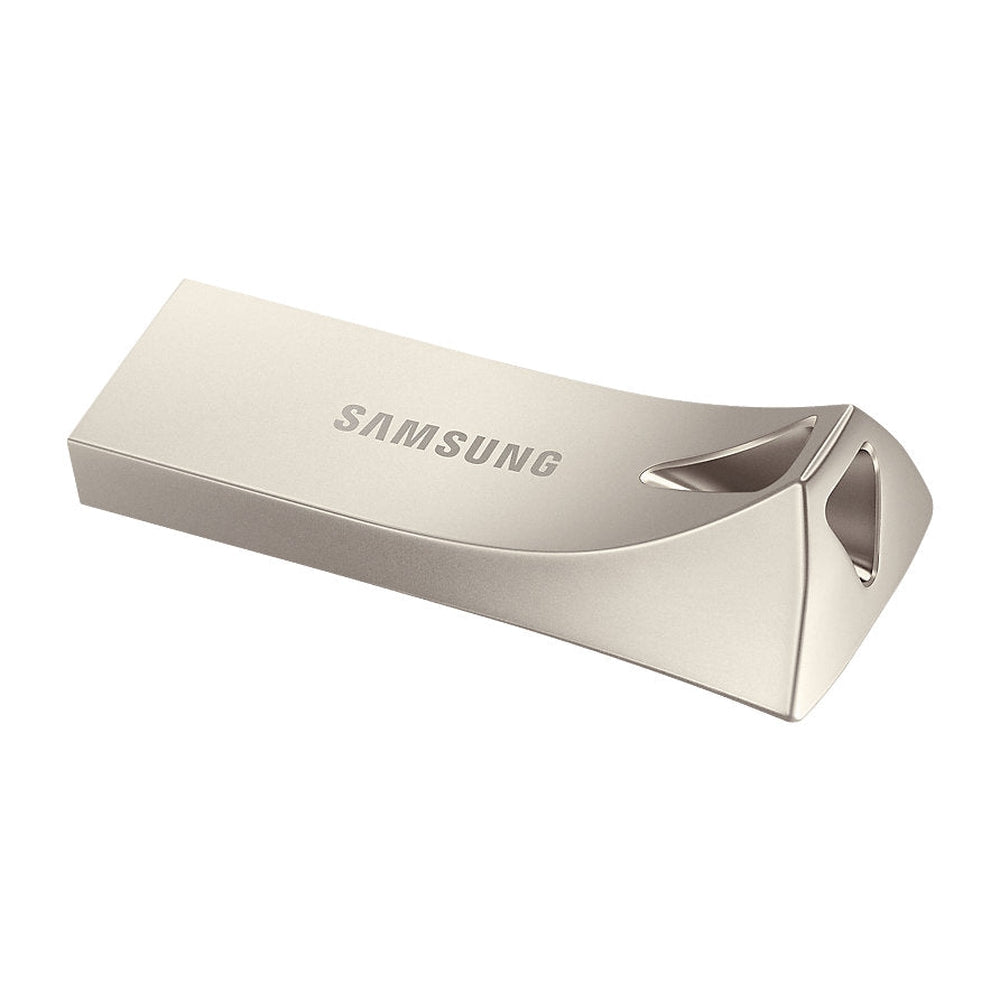 Samsung Bar Plus USB Drive Champagne Silver Metallic Chassis 256GB USB3.1 Up to 300MB/s 5 Years
