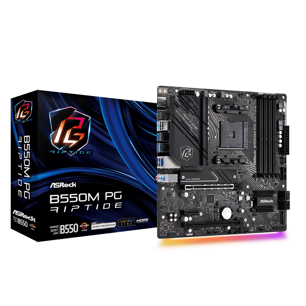 AMD B550 Micro ATX Form Factor For AMD AM4 Socket Ryzen 30004000&5000 (inc G-Series) 4 x DDR4 DIMM Slots 4933+ (OC)