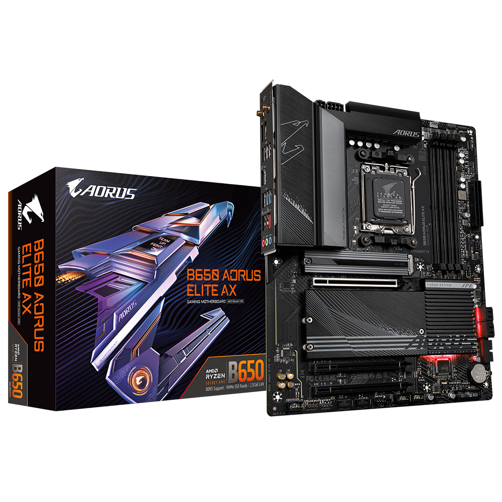 Gigabyte B650 AORUS ELITE AX AMD AM5 B650/rev.1.0 ATX/MT7922A22M