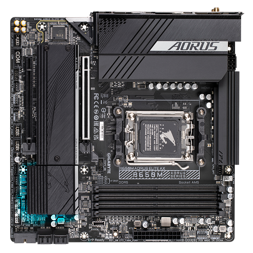 Gigabyte AMD AM5 MATX B650M AORUS ELITE AX