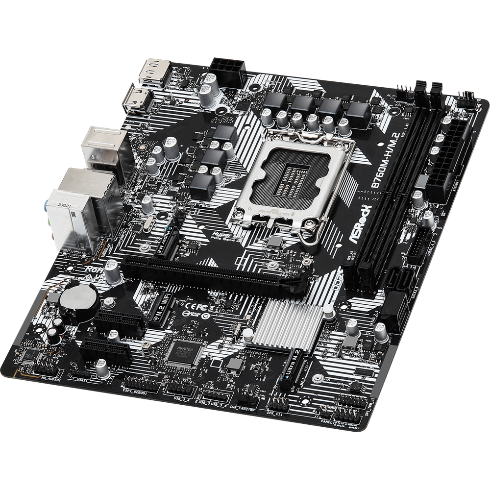 ASROCK Intel B760M Motherboard HDMI DisplayPort Ethernet