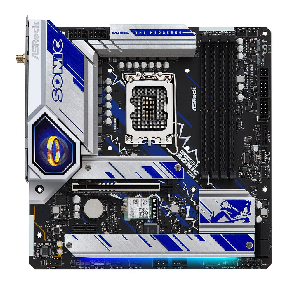 ASROCK Intel B760M-PG-SONIC-WIFI Motherboard HDMI DisplayPort Ethernet