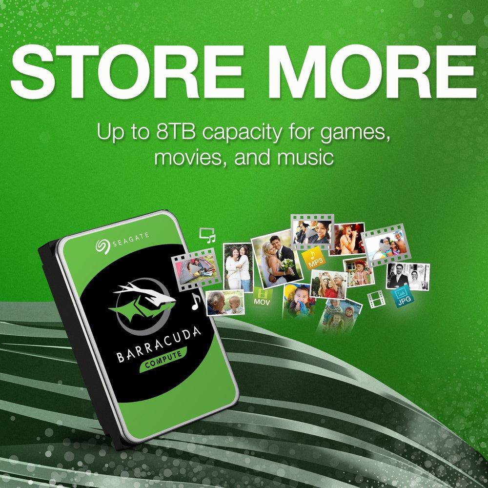 Seagate BarraCuda HDD 3.5" 6TB SATA 5400RPM 256MB CACHE S