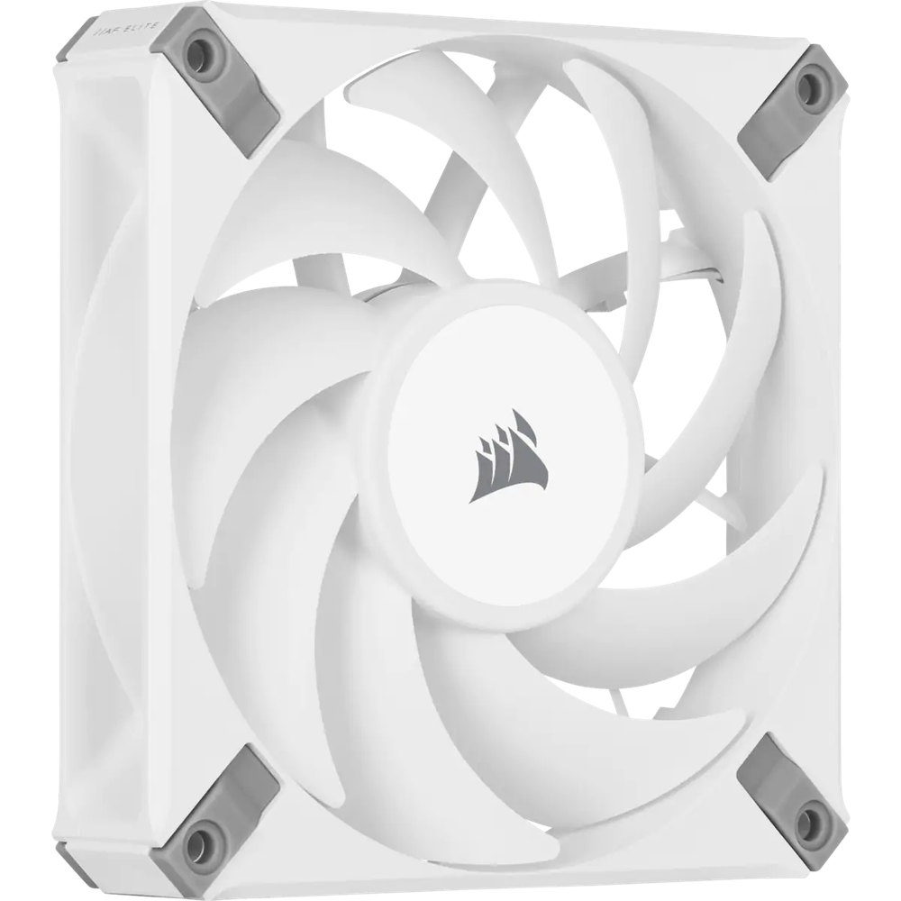 CORSAIR AF ELITE Series AF120 ELITE WHITE 120mm Fluid Dynamic Fan with AirGuide Single Pack