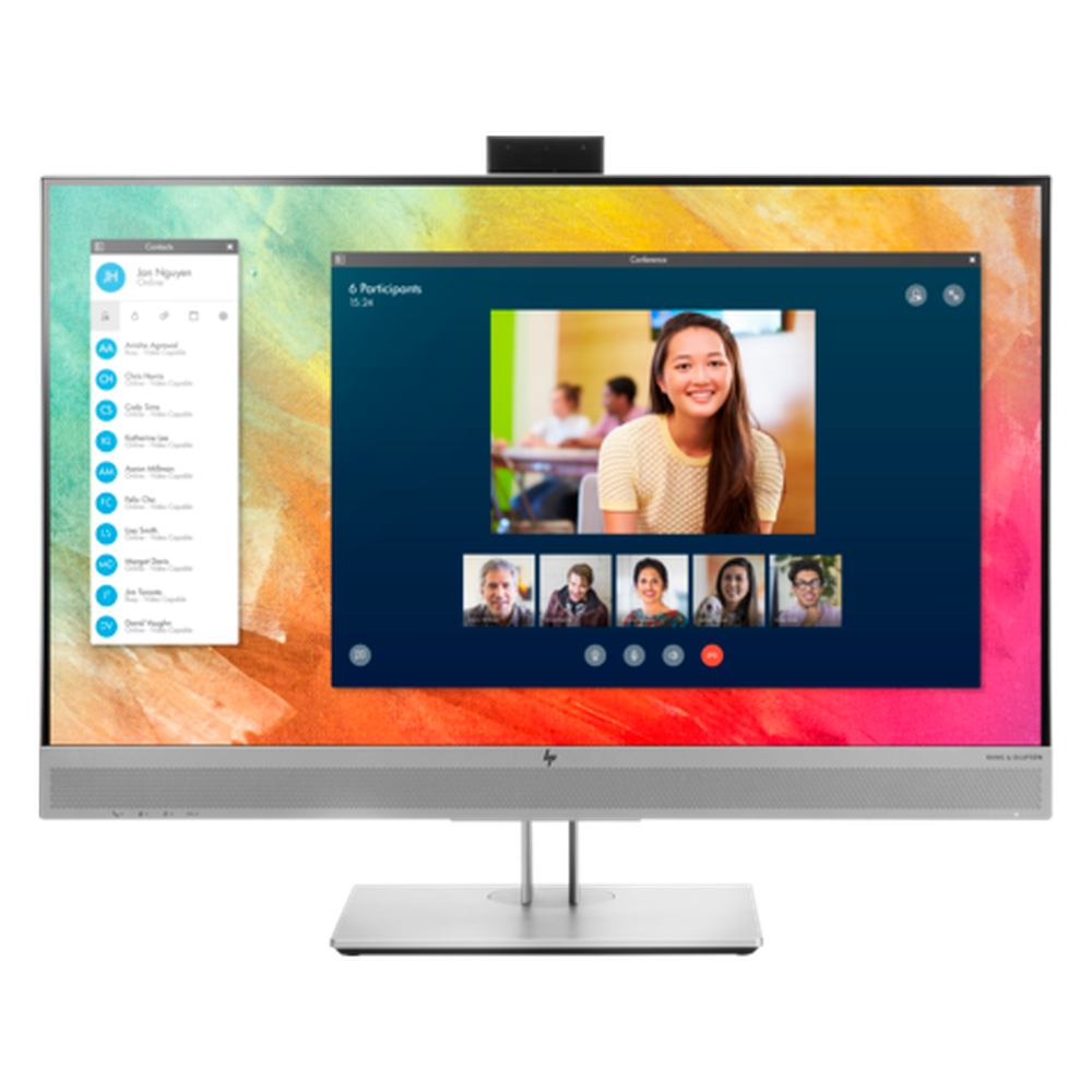 HP E273M 27" IPS 16:9 1920x1080 WEBCAM SPEAKERS VGA+DP+HDMI+USB Tilt Swivel Pivot Height 3 Yrs