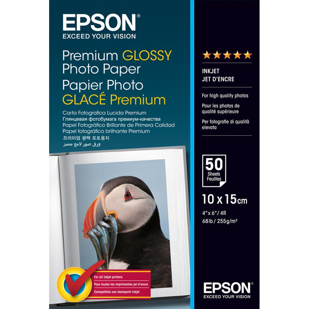 Epson Premium Glossy Photo Paper - PGPP 4x6 50 sheets 255gsm/2
