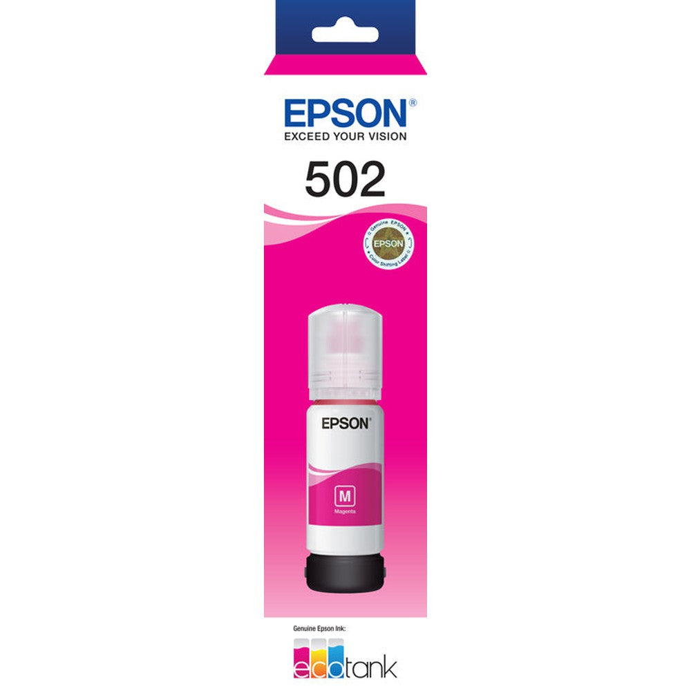 Epson T502 Magenta Ink Bottle - ET-2700 ET-2750 ET-3700 ET-4750