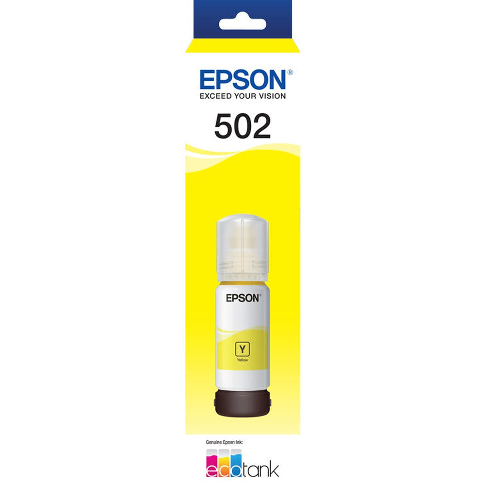 Epson T502 Yellow Ink Bottle - ET-2700 ET-2750 ET-3700 ET-4750