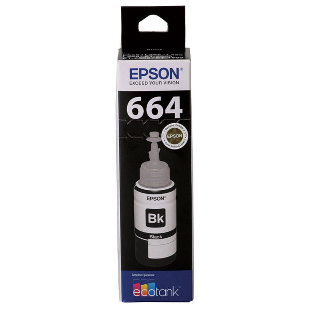 Epson T664 Black EcoTank Ink Bottle (Epson EcoTank ET-2500 ET-2550 ET-4500)