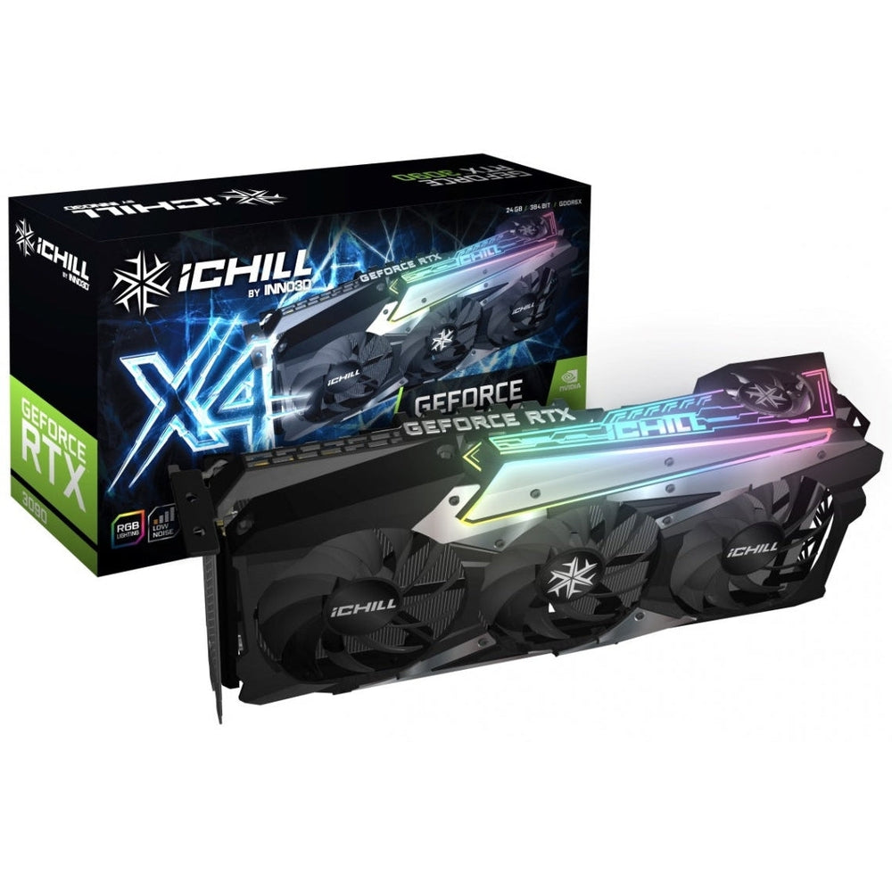 Inno3D NVIDIA RTX 3090 iChill X4 1755MHz 24GB GDDR6X 3xDP 1xHDMI ATX 4xFans 750W