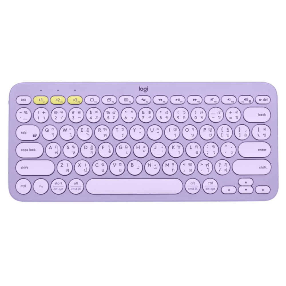 Logitech K380 Multi-Device Bluetooth Keyboard - Lavender Lemonade
