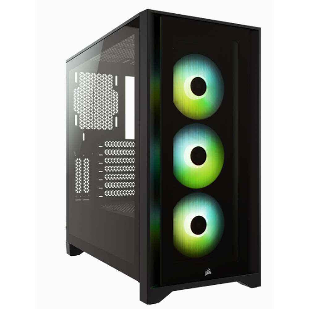 Corsair iCUE 4000X RGB Tempered Glass Mid-Tower Case Black