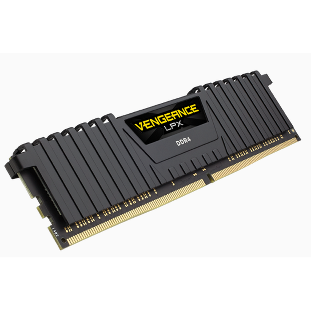 CORSAIR Vengeance LPX DDR4 3000MHz 16GB 1 x 288 DIMM Unbuffered 16-20-20-38 Black Heat spreader 1.35V XMP 2.0 Supports 6th Intel Core i5/i7