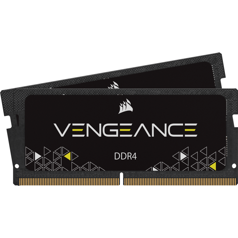 Corsair CRSAR DDR4 3200MHz 32GB 2x16GB SODIMM Unbuffered 22-22-22-53 VENGEANCE SODIMM Black PCB 1.2V