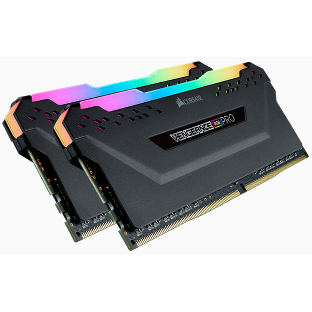 CORSAIR Vengeance RGB PRO DDR4 3600MHz 32GB 2x 288 DIMM Unbuffered 18-22-22-42 black Heat spreader1.35V XMP 2.0for AMD Ryzen