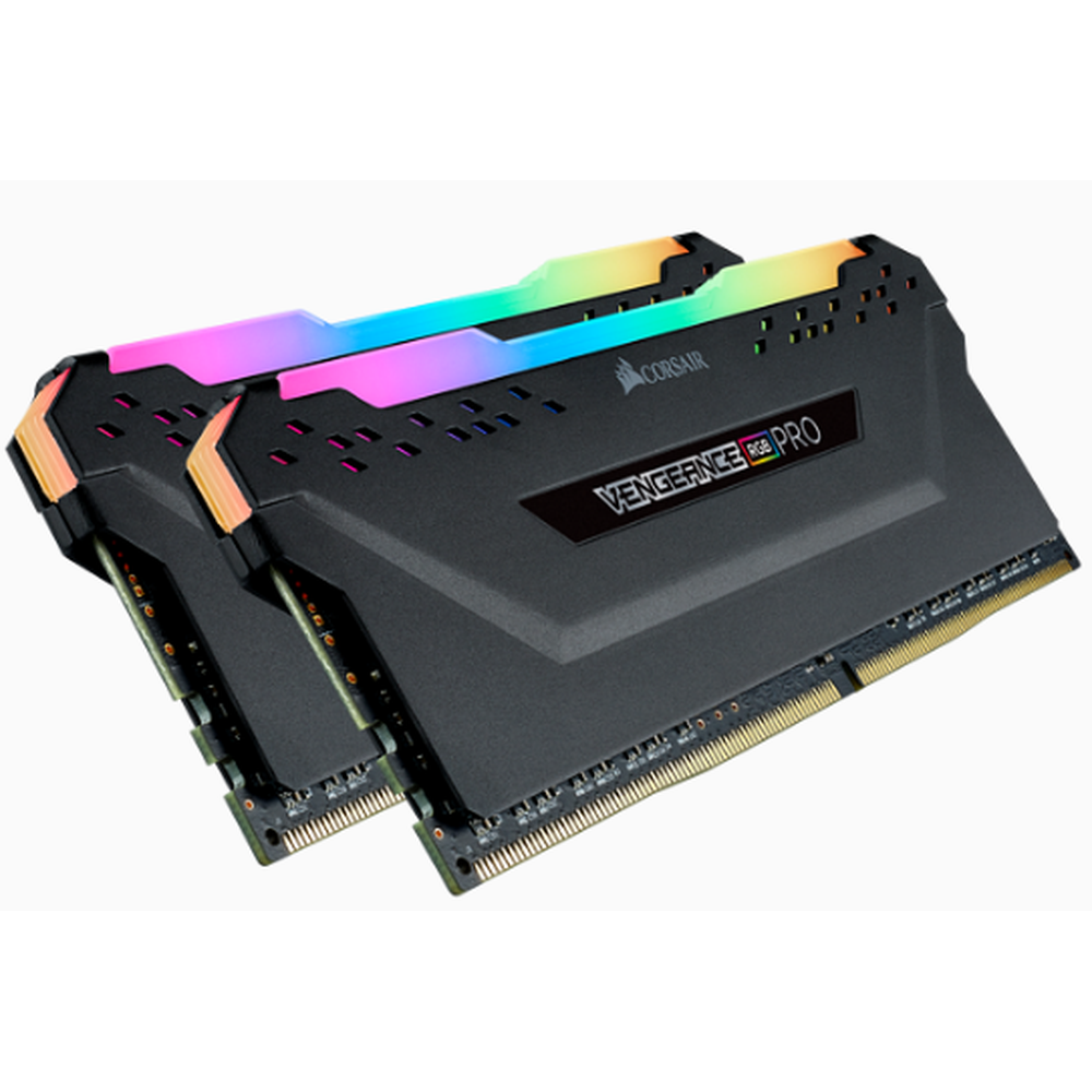 CORSAIR VENGEANCE RGB PRO  DDR4 3200MHz 64GB 2x32GB DIMM Unbuffered 16-20-20-38 XMP 2.0 Black Heatspreader RGB LED 1.35V