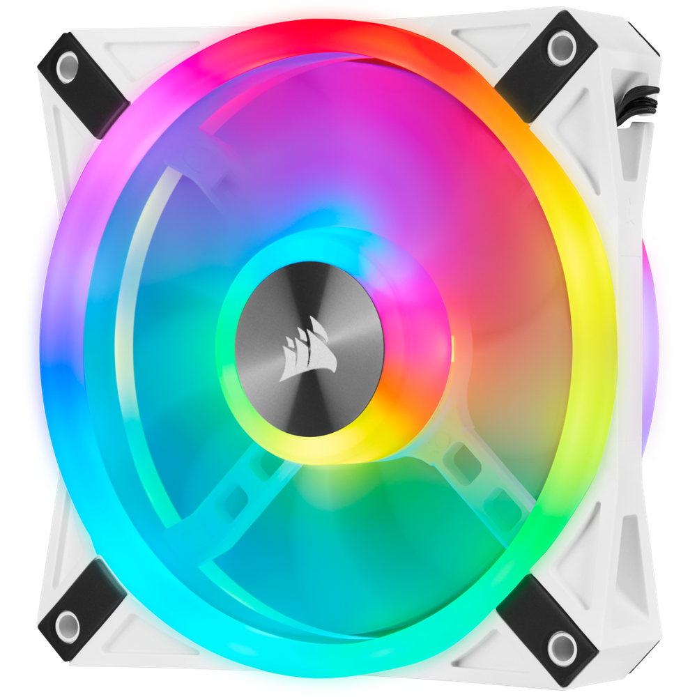 Corsair WHITE QL120 RGB 120mm RGB LED Fan Single Pack