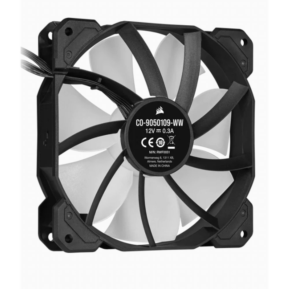 Corsair SP120 RGB ELITE 120mm RGB LED Fan with AirGuide Triple Pack with Lighting Node CORE