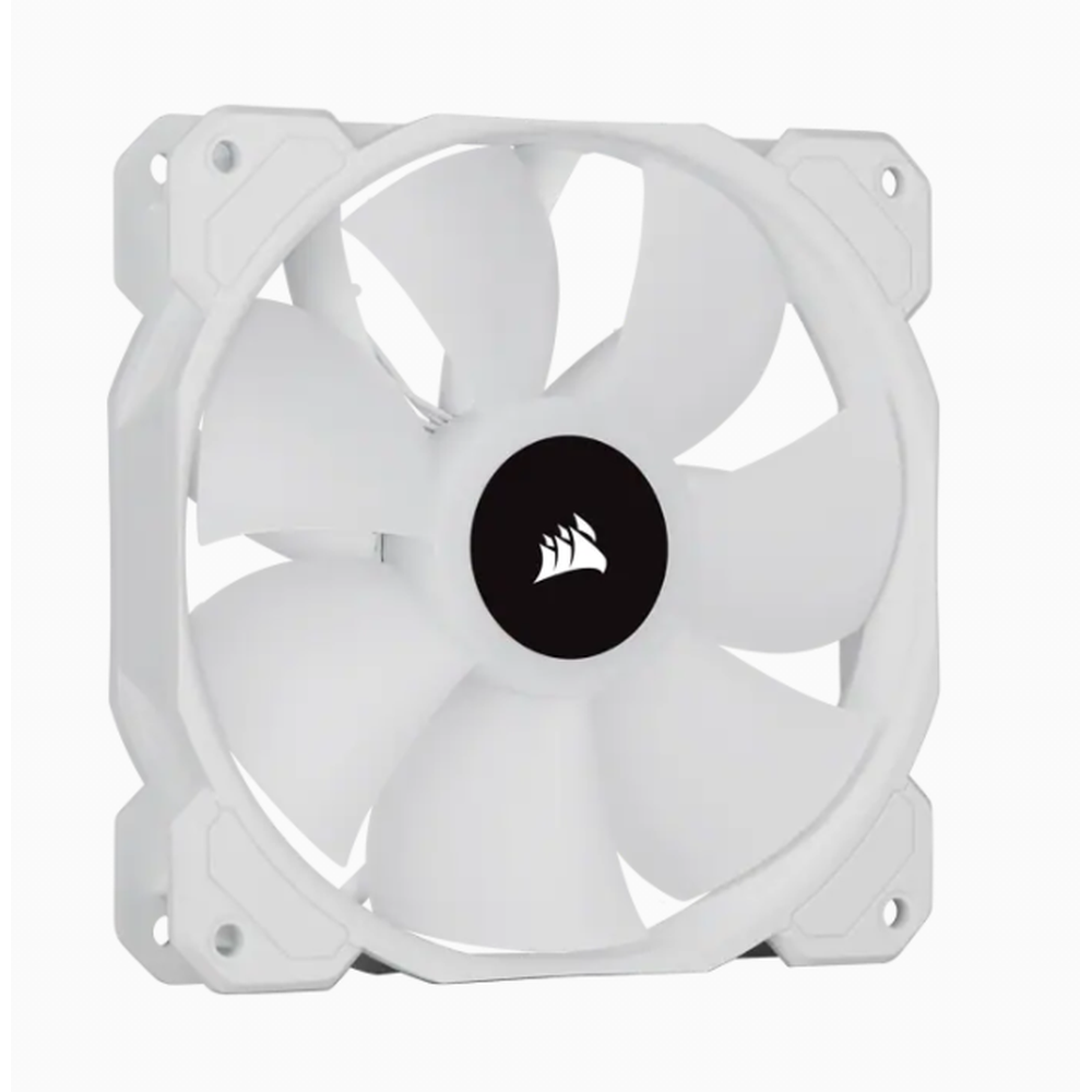 Corsair White SP120 RGB ELITE 120mm RGB LED Fan with AirGuide Triple Pack with Lighting Node CORE