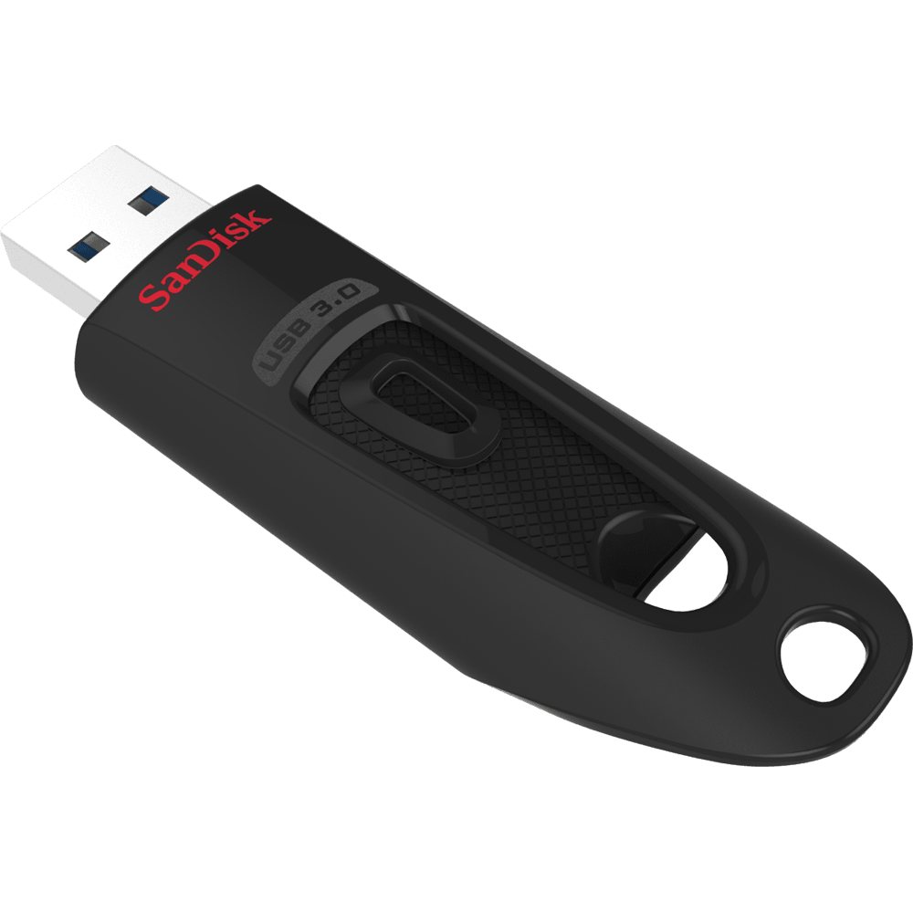 SanDisk Ultra USB 3.0 Flash Drive CZ48 256GB USB3.0 Black stylish sleek design 5Y