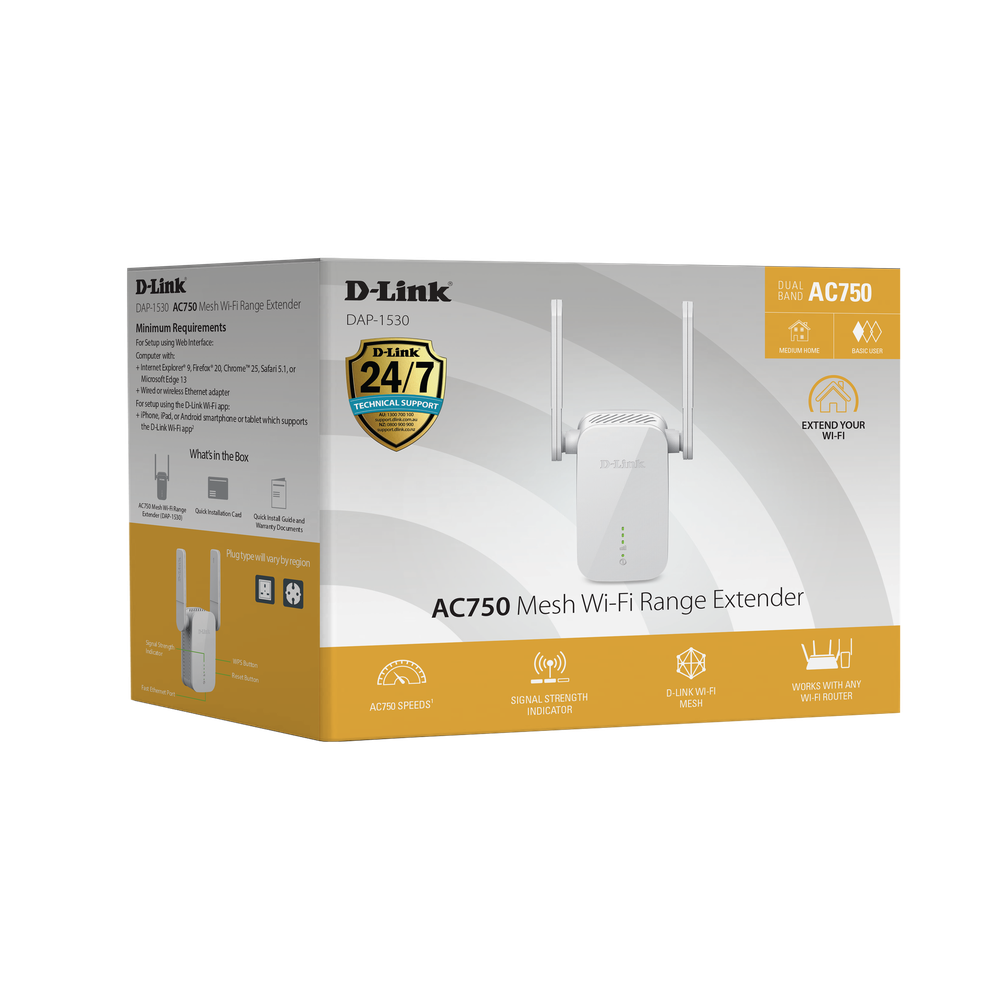 Dlink AC750 Mesh Wi-Fi Range Extender