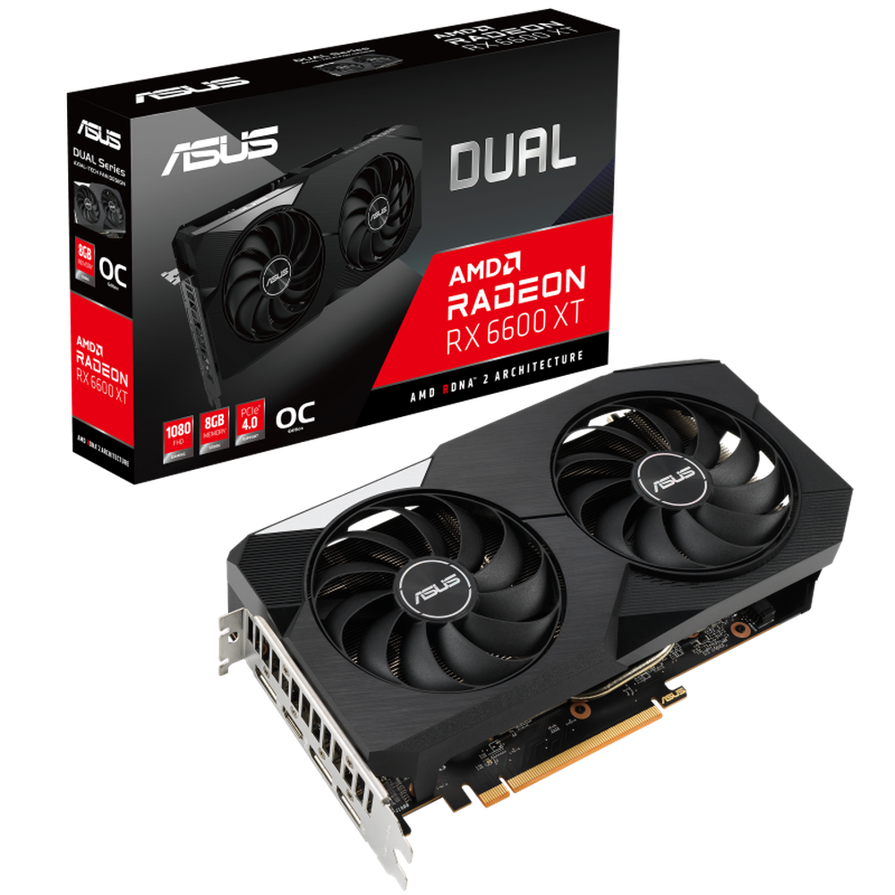 Asus AMD Radeon DUAL-RX6600XT-O8G Graphic Card