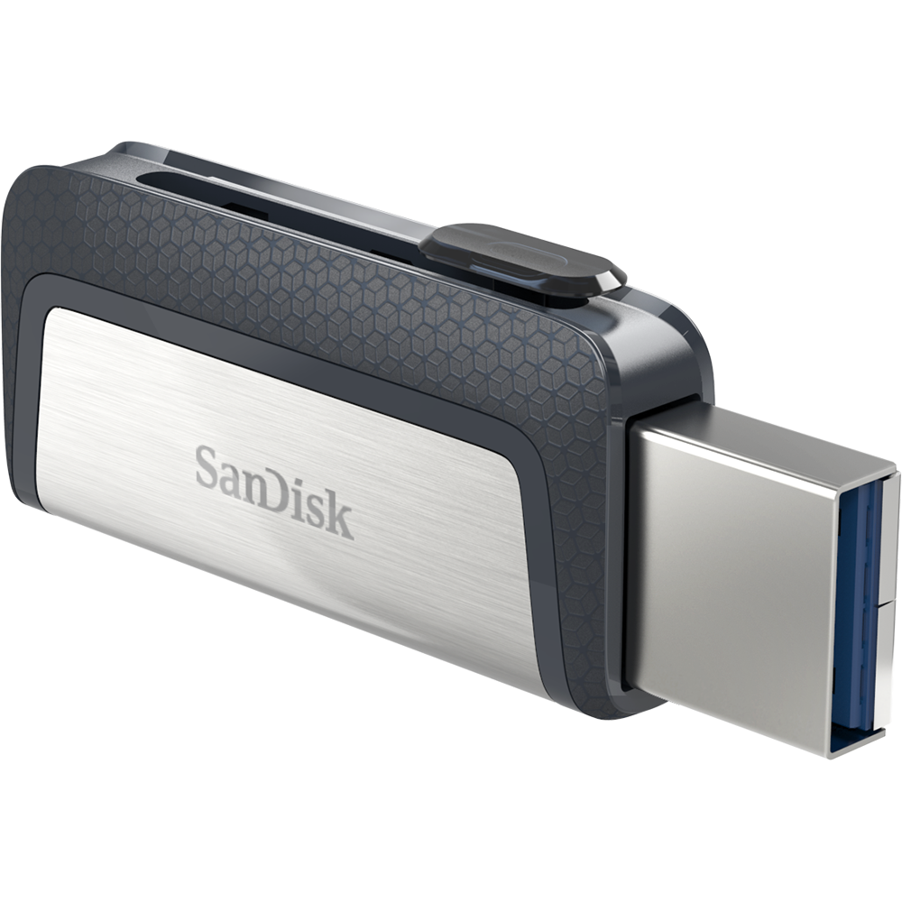 SanDisk Ultra Dual Drive USB Type C SDDDC2 64GB USB Type C Blk USB3.1/Type C reversible Retractable Type-C enabled Android 5Y