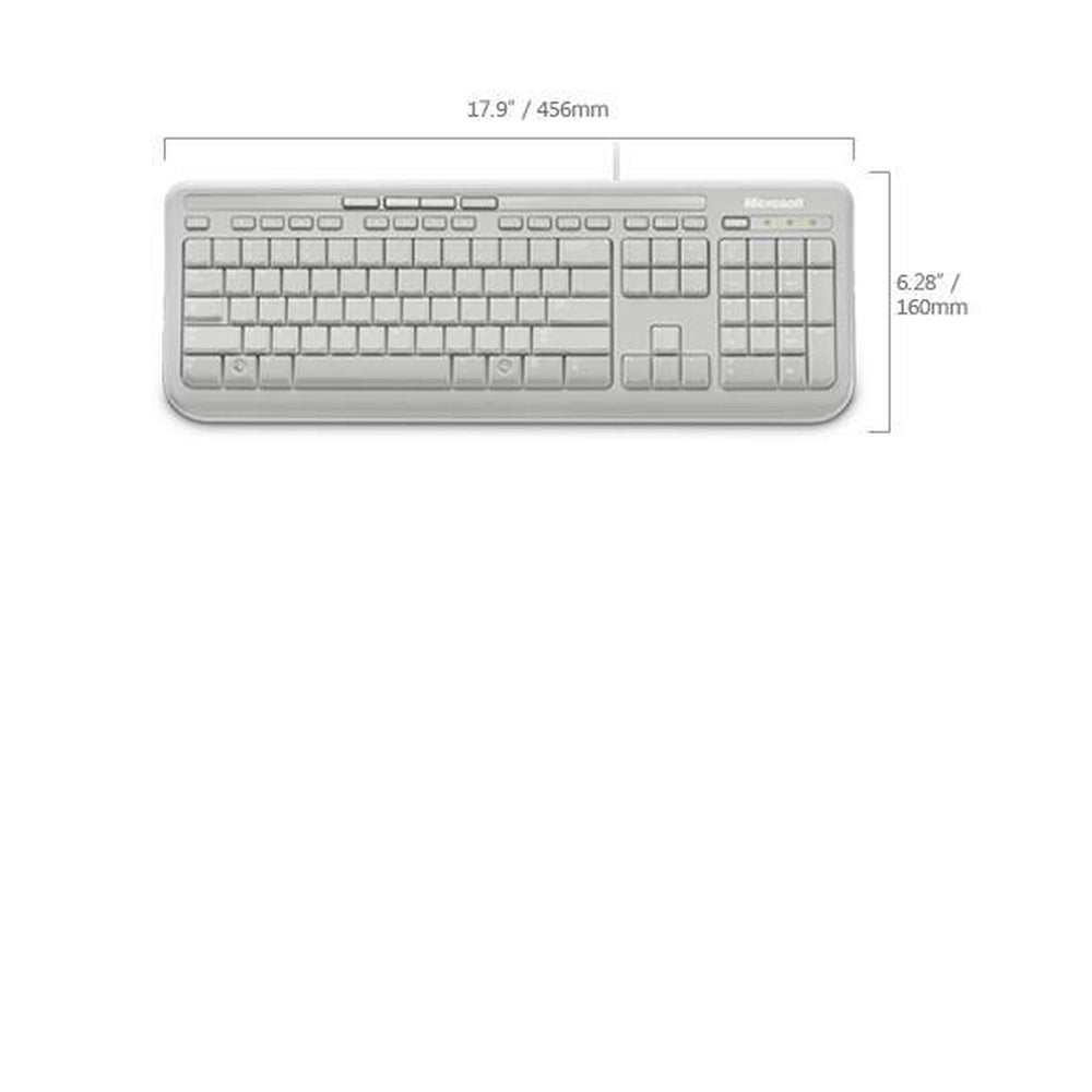 Microsoft Wired Keybaord 600 - White RETAIL