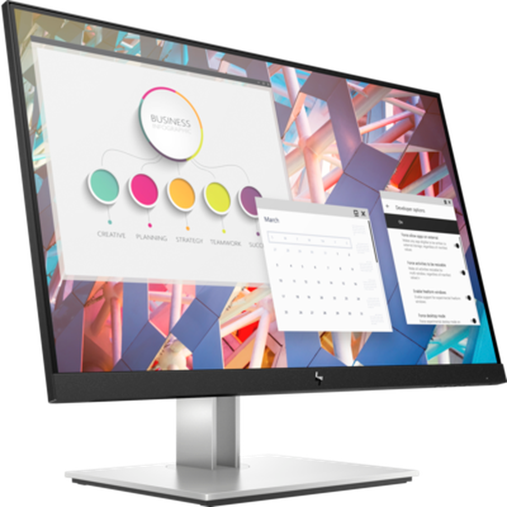 HP E24 G4 23.8" FHD IPS EYE EASE 16:9 1920x1080 VGA+DP+HDMI Tilt Swivel Pivot Height USB 3 Yrs (replaces E243 1FH47AA)