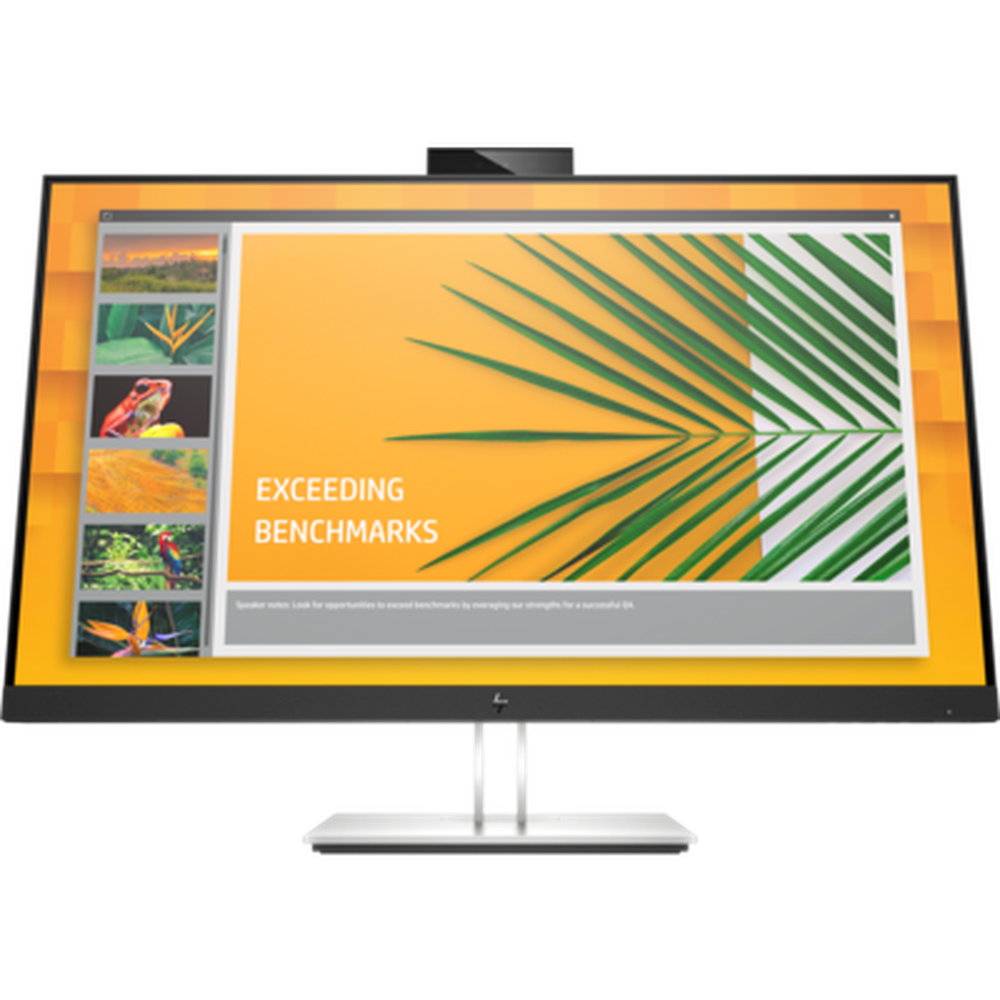 HP E27d G4 - 27.0" IPS Adv Docking Monitor EYE EASE 16:9 2560x1440 HDMI+VGA+USB-C 100W PD Tilt Swivel Pivot Height Webcam 3 Yrs rep 6PA56AA