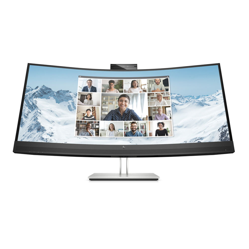 HP E34m G4 34" WQHD IPS 21:9 3440x1440 WEBCAM SPEAKERS USB-C (65W PD) DP+HDMI RJ45 Tilt Swivel Height 3 Yrs