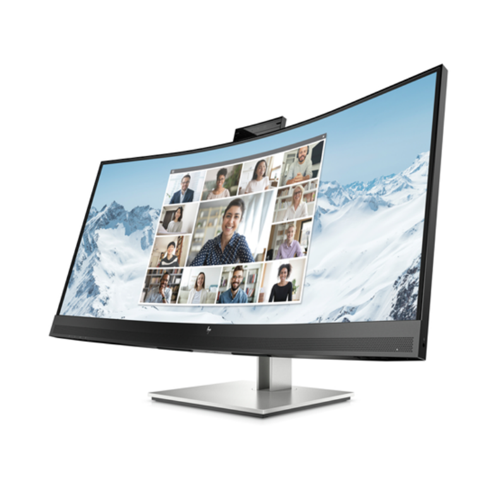 HP E34m G4 34" WQHD IPS 21:9 3440x1440 WEBCAM SPEAKERS USB-C (65W PD) DP+HDMI RJ45 Tilt Swivel Height 3 Yrs