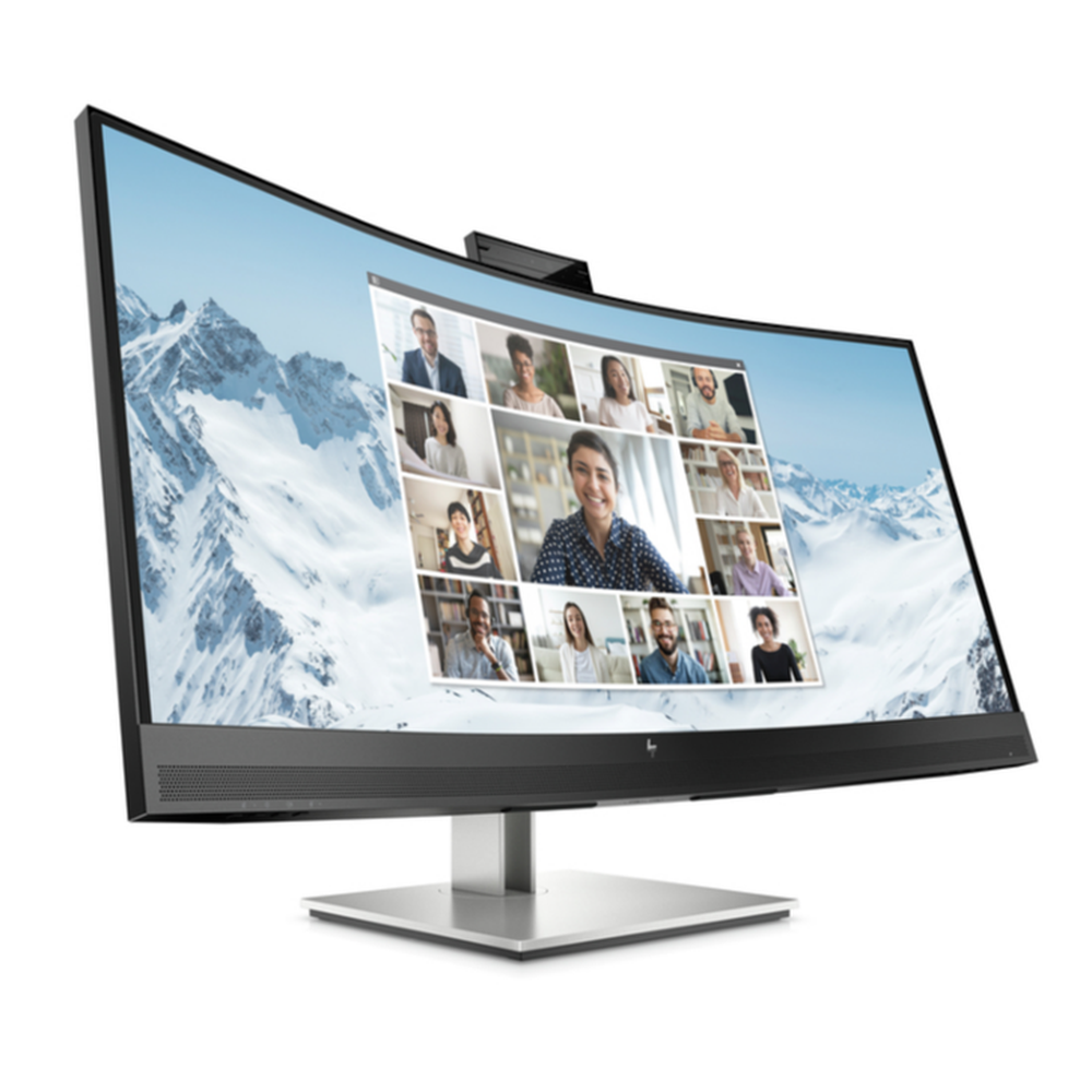 HP E34m G4 34" WQHD IPS 21:9 3440x1440 WEBCAM SPEAKERS USB-C (65W PD) DP+HDMI RJ45 Tilt Swivel Height 3 Yrs