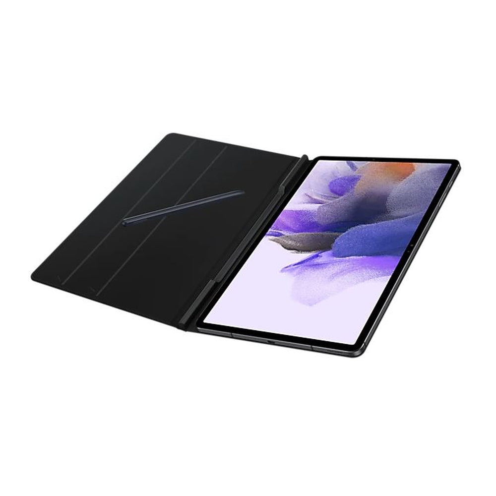Galaxy Book Cover for Tab S7+ & Tab S7 FE & Tab S8+ - Black