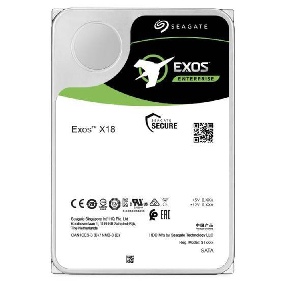 Seagate Exos X18 HDD 512E/4KN SATA 7200RPM 3.5" 256MB Cache 5 Years