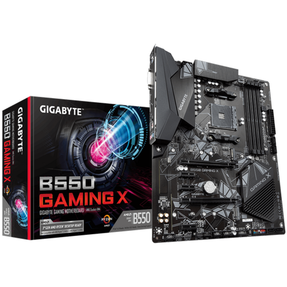 Gigabyte AMD B550 Gaming MB W Digital VRM GIGABYTE Gaming LAN w Bandwidth Mngmnt PCIe 4.0/3.0 x4 M.2 RGB FUSION 2.0 Smart Fan 5
