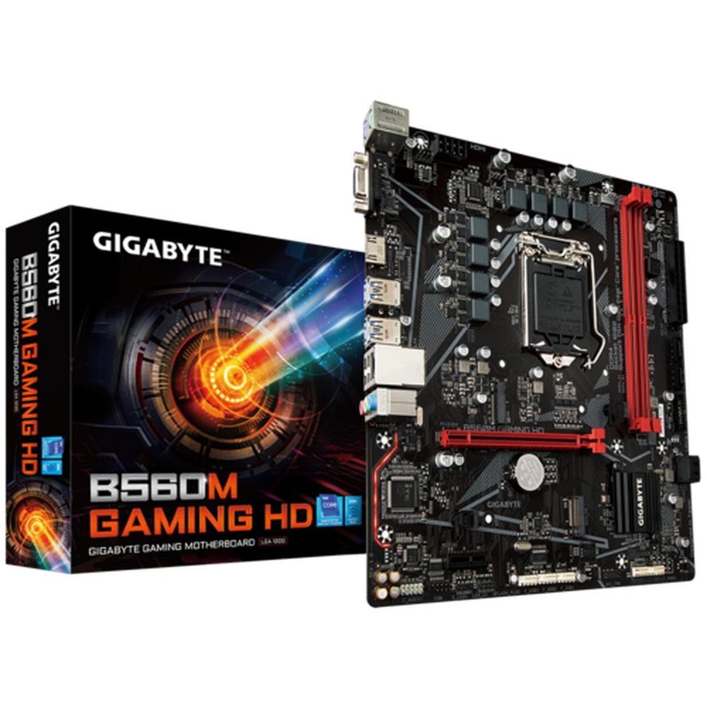 Gigabyte Intel B560 Gaming MB w Drct 6+2 Phases Digital VRM Full PCIe 4.0* Design Dual PCIe x4 M.2 GIGABYTE 8118 Gaming LAN RGB FUSION 2.0