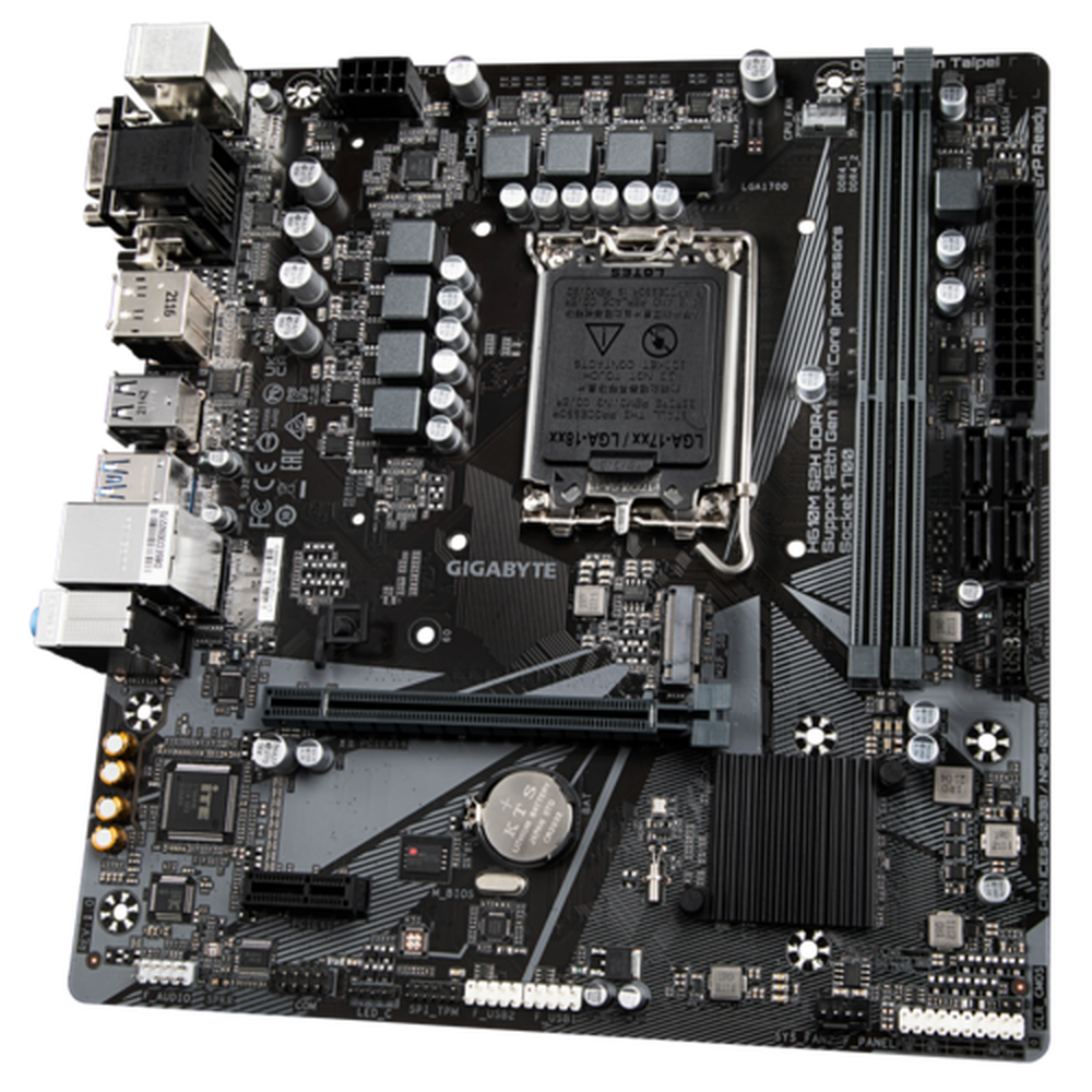 Intel H610M S2H DDR4 ITE 8689 2 DIMM DDR4 3200 SATA 6Gb/s PCI-E 4.0 x16 DirectX 12 Intel i219V ATX 2 12 PIN ATX 12V 2 4 PIN1uATX