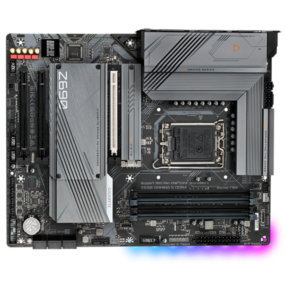 Intel Z690 GAMING MB w Direct 16+1+2 Phases Digital VRM PCIe 5.0 Fully Covered Thermal 4 x PCIe 4.0 M.2 w Enlarged Thermal Guard 2.5GbE LAN 120dB