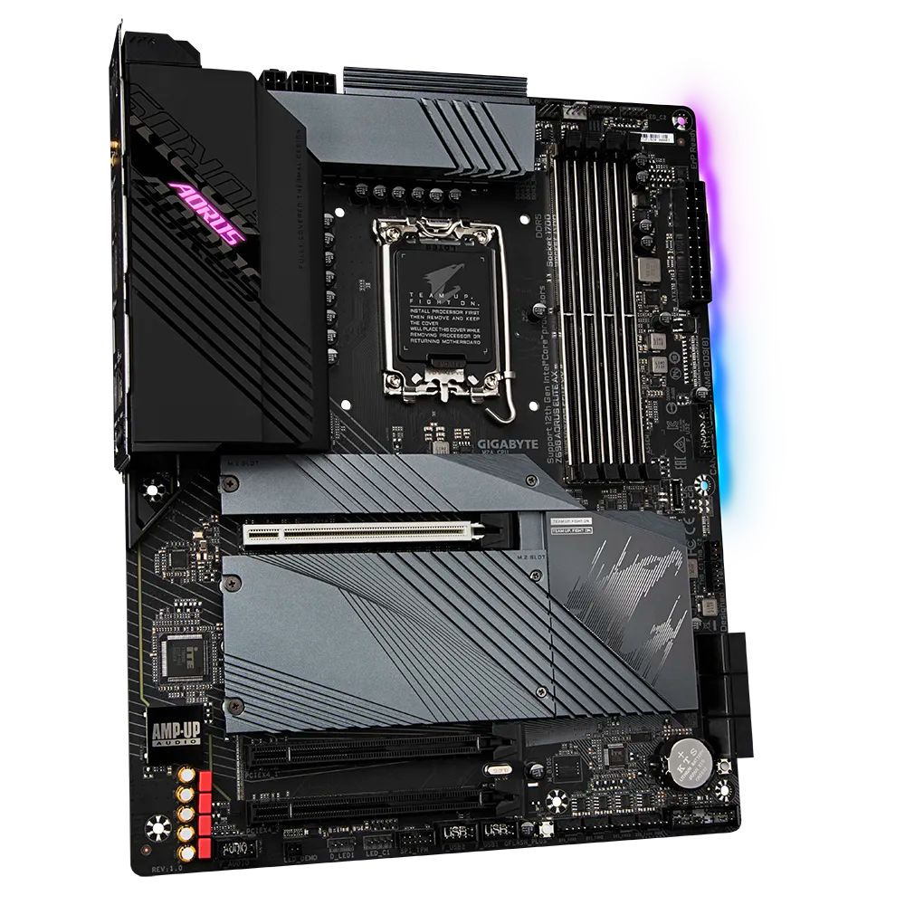Z690 AORUS ELITE AX Intel Core Series ProcessorsNon-ECC Unbuffered DDR5 4 DIMMs 2.5GbE LAN 4 x NVMe PCIe 4.0/3.0 x4 M.2 USB 3.2 Gen2x2 Type-C