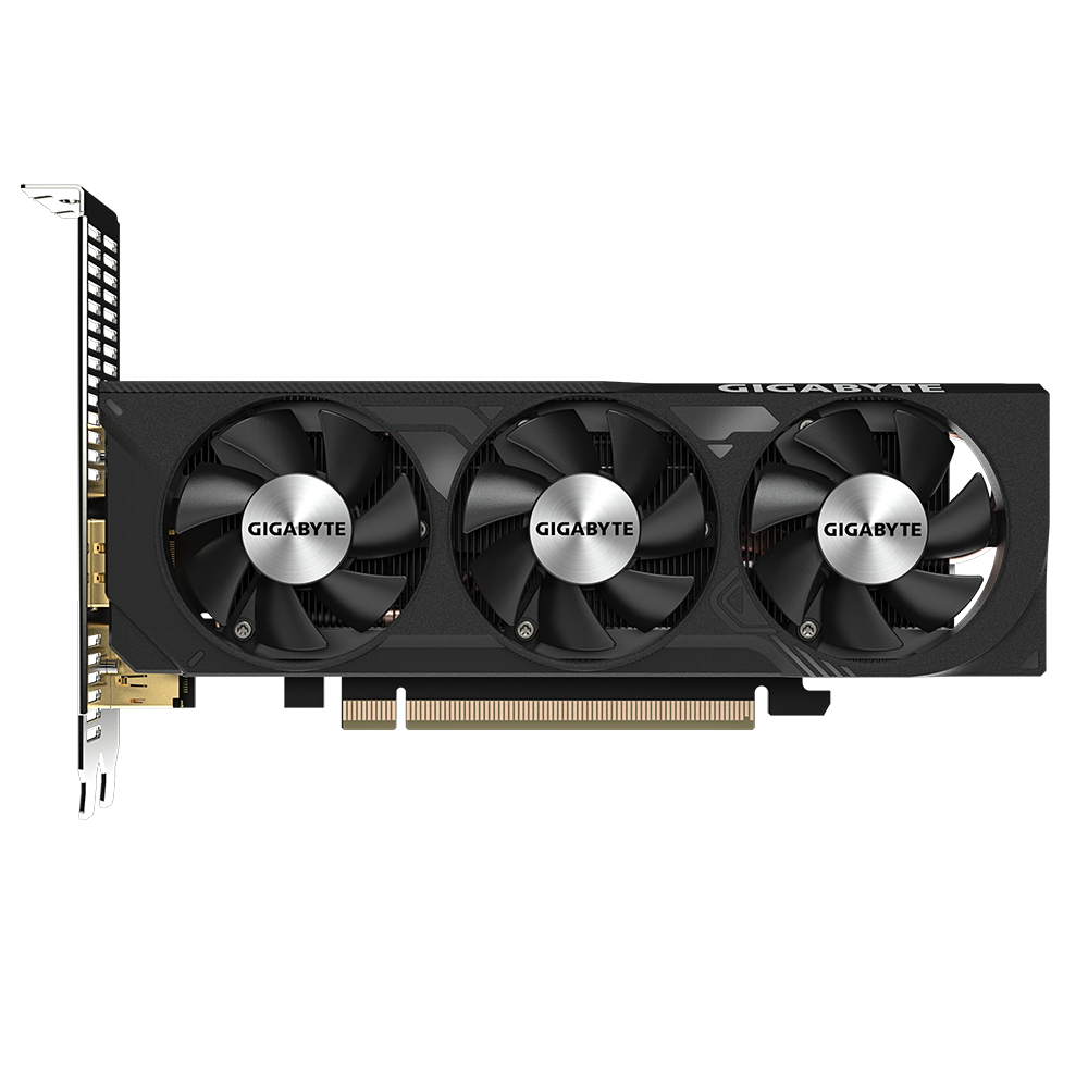 GeForce RTX 4060 OC Low Profile 8G NVIDIA RTX 406 0/REV 1.0 PCI-E 4.0 x8/8 GB GDDR6/128-bit DP*2/HDMI*2