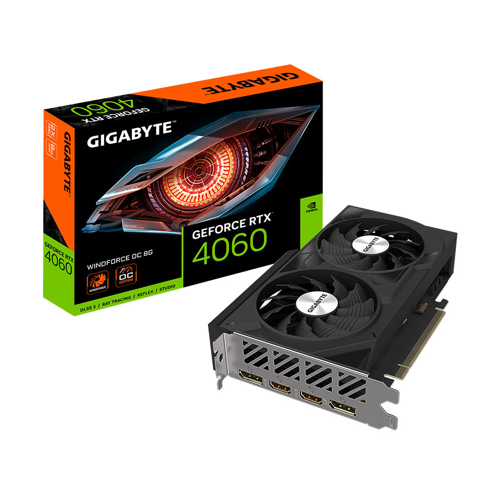 NVIDIA DLSS 3 4th Generation Tensor Cores 3rd Generation RT Cores 8GB GDDR6 128bit WF protect black plate