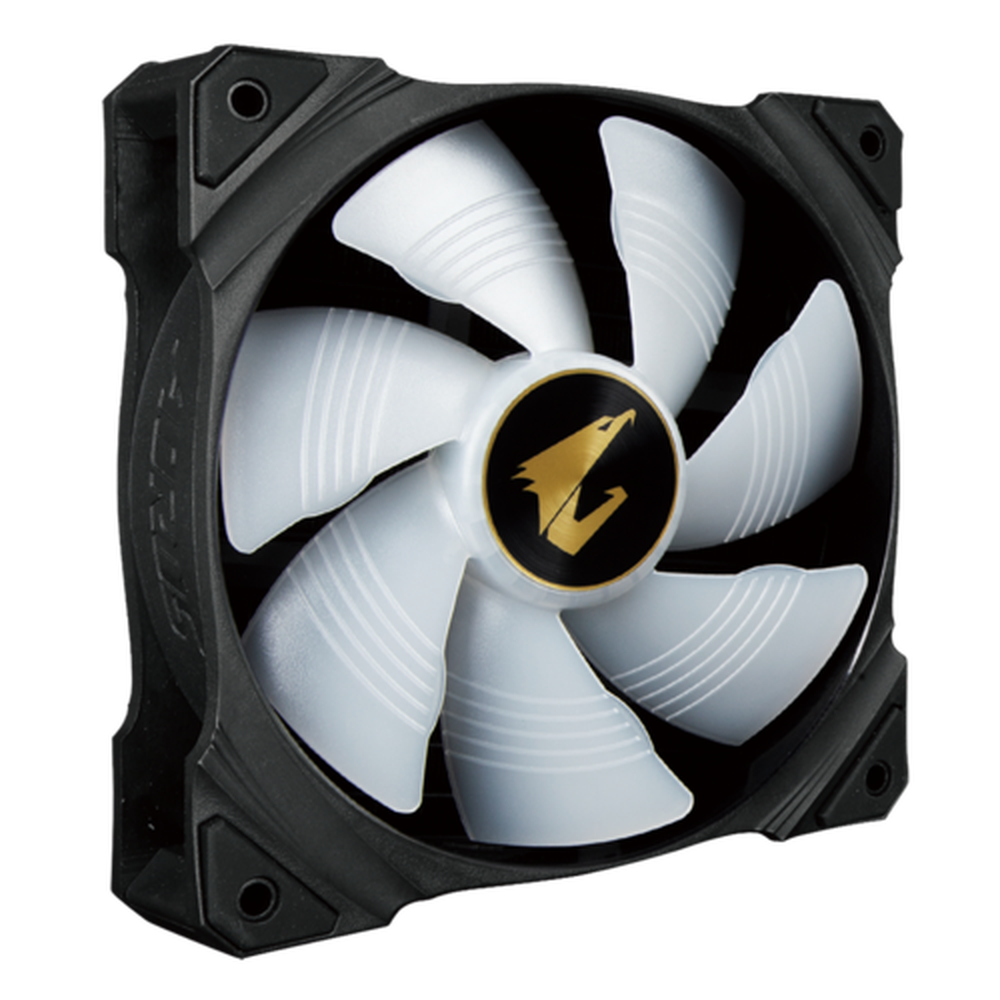 Gigabyte AORUS 140x25mm ARGB fan 800 ~ 1700 RPM +/-10%
